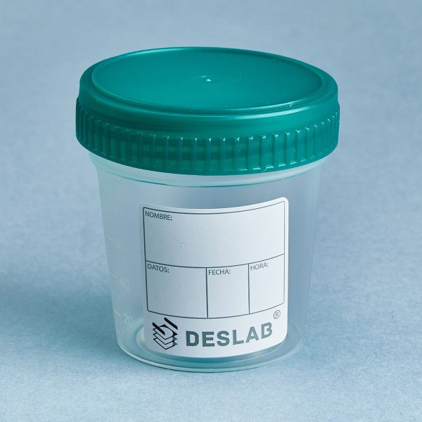 Colector biológico para muestra de orina 100 / 120 ml - Verde